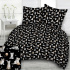 Cotton fabric, by the meter. Cats and a Ball of Yarn on Black