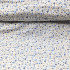 Cotton fabric 100% cotton, 125 g/m², width 160 cm, blue-grey flowers on white