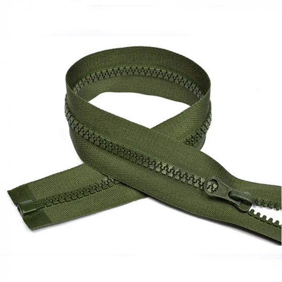 Zipper cube 5 mm 85 cm divisible Khaki