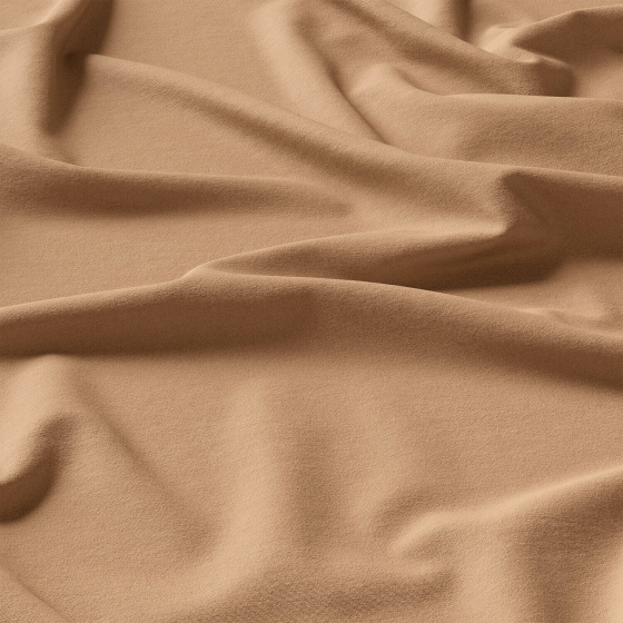 Jednobarevná bavlněná látka, 125 g/m², šíře 160 cm, latte