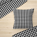 Cotton fabric 100% cotton, 125 g/m², width 160 cm, black triangles