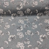 Cotton fabric 100% cotton, 125 g/m², width 160 cm, white flowers on grey