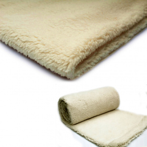 Minky Beránek, 220 g/m², šíře 160 cm, metráž, ecru