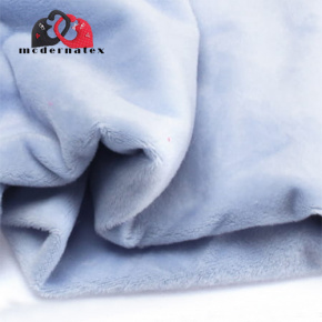 Látka minky jednobarevné, 220 g/m², šíře 160 cm, světle modrá