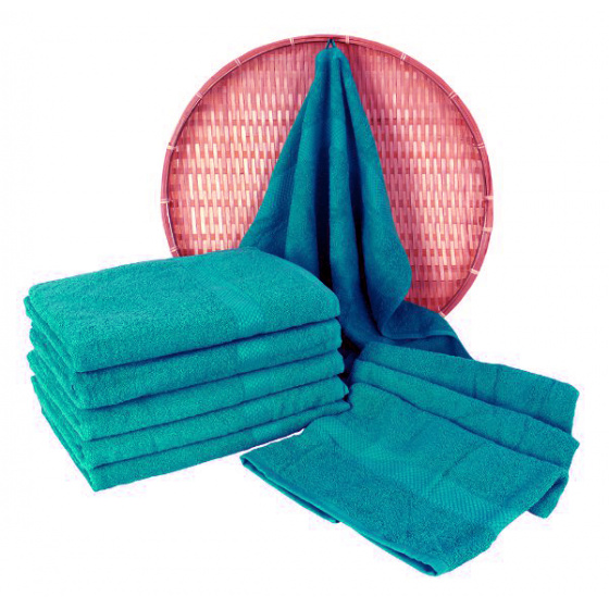 Terry towel 50x100 cm, color turquoise
