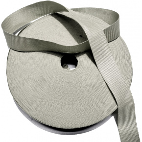 PES edging strip 25 mm color gray