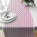 Decorative children's cotton fabrics, by the meter. Zigzag Pink