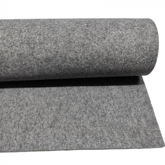 Technical felt 4 mm color Gray width 165 cm