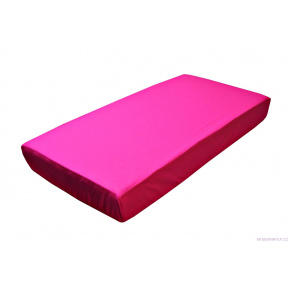 Prostěradlo do postýlky bavlněné na gumu 120x60 cm AMARANT