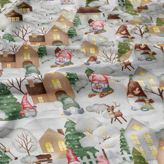 Christmas cotton fabric, by the meter, width 160 cm, Christmas time