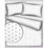 Children's cotton fabric 100% cotton, 125 g/m², width 160 cm, grey stars on white