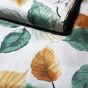 Bavlněná látka 100% bavlny, 125 g/m², šíře 160 cm, kytičky na bílém