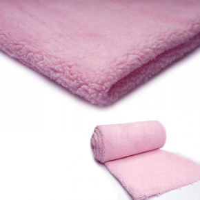 Minky Fleece, 220 g/m², width 160 cm, by the meter, light pink