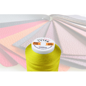 Sewing threads TYTAN 60E 1000 m yellow color 2507