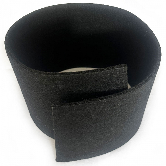 Technický filc 10 mm, 1300 g/m², barva Černá, šířka 100 cm