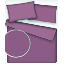 Solid-colored cotton fabric, 125 g/m², width 160 cm, purple