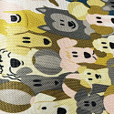 Le tissu PVC Kodura le chien 7 beige 