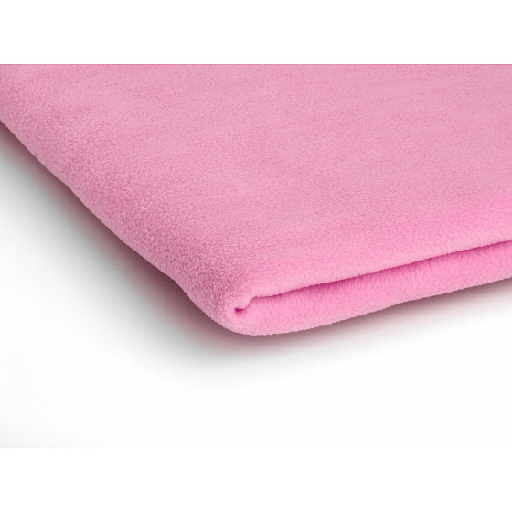 Látka Microfleece barva sv. růžová  1,55 m x 0,8 m