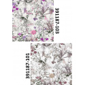 Velvet upholstery fabrics with print, Field of Flowers