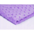 Látka minky srdička, 320 g/m², šíře 160 cm, metráž, levandule