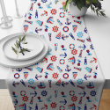 Children's cotton fabric by the meter Sea on White