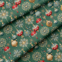 Vánoční bavlněná látka, metráž, šíře 160 cm, Vánoční Gračky