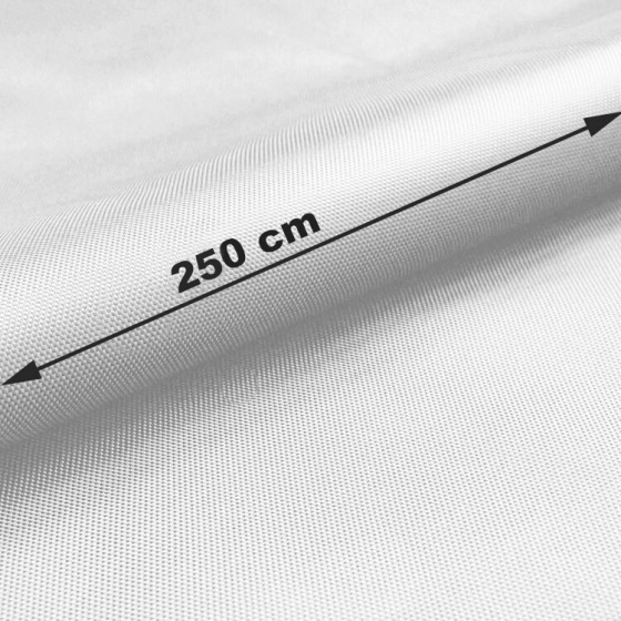 Water-repellent Oxford fabric with Teflon finish, 165 g/m², width 250 cm, white