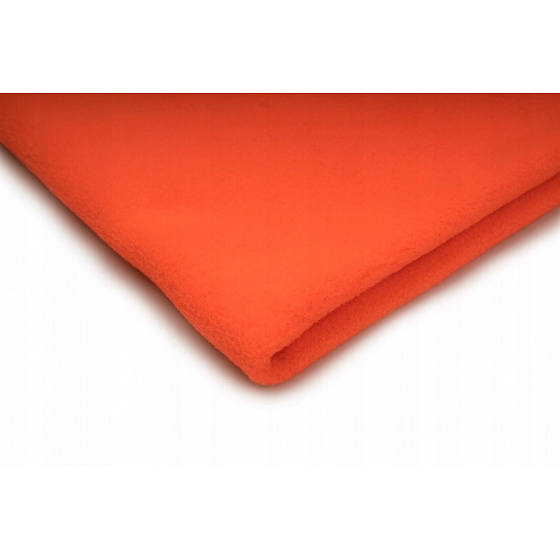 Látka Microfleece barva neo pomerančová  1,55 m x 0,33 m