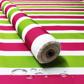 Voděodolná látka Premium, 190 g/m², šíře 160 cm, proužky amarant