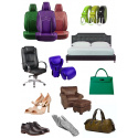 Eco-leather SOFT leatherette by the meter, 380 g/m², width 145 cm, light gray