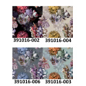 Velvet upholstery fabrics with print. Colorful Flowers on Black
