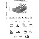 Waterproof fabric Premium, 190 g/m², width 160 cm, gray