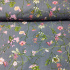Cotton fabric 100% cotton, 125 g/m², width 160 cm, floral field on grey