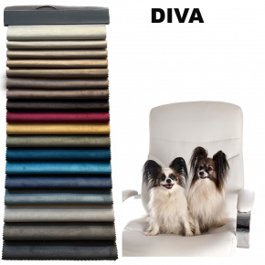 Vzorník Ekokůže Diva, potahová látka vodoodpudivá, 17x20 cm