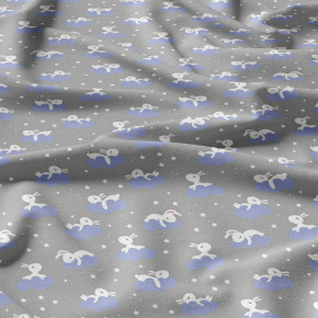 Bavlněné látky, metráž. Králíček na Šedém