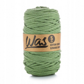 Bavlněná šňůra 5mm, 100m, pistácie 240