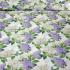 Cotton fabric 100% cotton, 125 g/m², width 160 cm, gray lilac branches on white