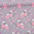 Cotton fabric 100% cotton, 125 g/m², width 160 cm, flowers on graphite
