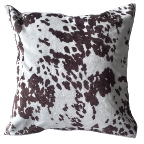 Povlak na polštářek mikroplyš varianta kravička Hnědá 40x40cm