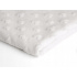 Látka minky srdička, 320 g/m², šíře 160 cm, metráž, bílá