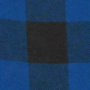 Cotton flannel fabric Check Blue 4x4 cm
