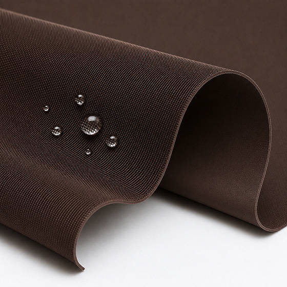 Waterproof fabric Kodura PVC coating 600D, 360 g/m², width 150 cm, dark brown