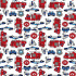 Children's cotton fabric by the meter Police on White