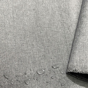 Vodoodpudivá látka Imitace lnu, 220 g/m², šíře 160 cm, světle šedá