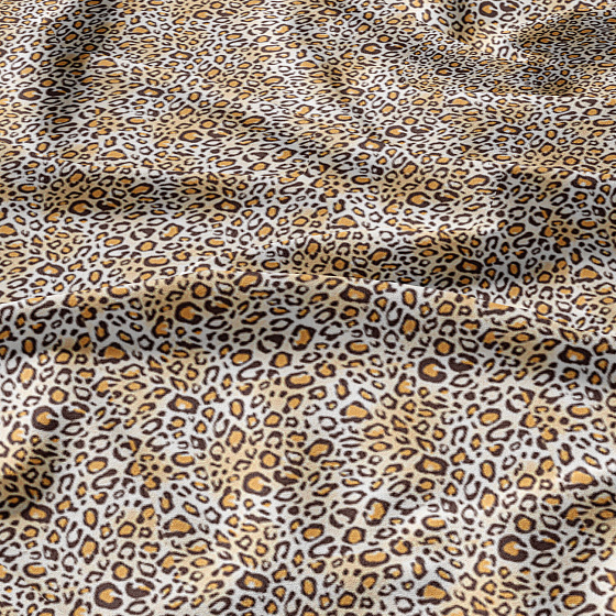 Cotton fabric 100% cotton, 125 g/m², width 160 cm, brown leopard