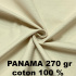Panama předpraná bavlněná látka 270 gr/m2, Natural