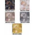 Velvet upholstery fabrics with print, Herbs on Grey