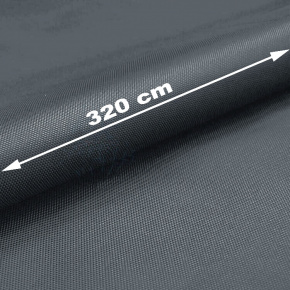 Vodu odpuzující oxfordová látka s teflonovou úpravou, 165 g/m², šíře 320 cm, grafitová