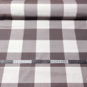 Children's cotton fabrics, by the meter. Cube 8 cm, Brown