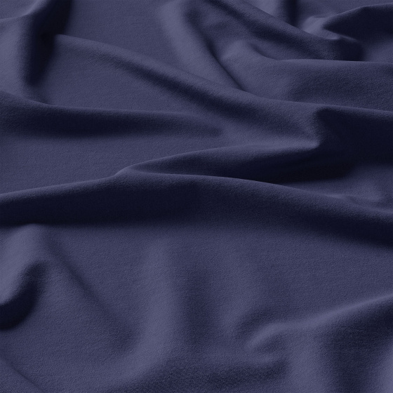 Solid-colored cotton fabric, 125 g/m², width 160 cm, dark blue